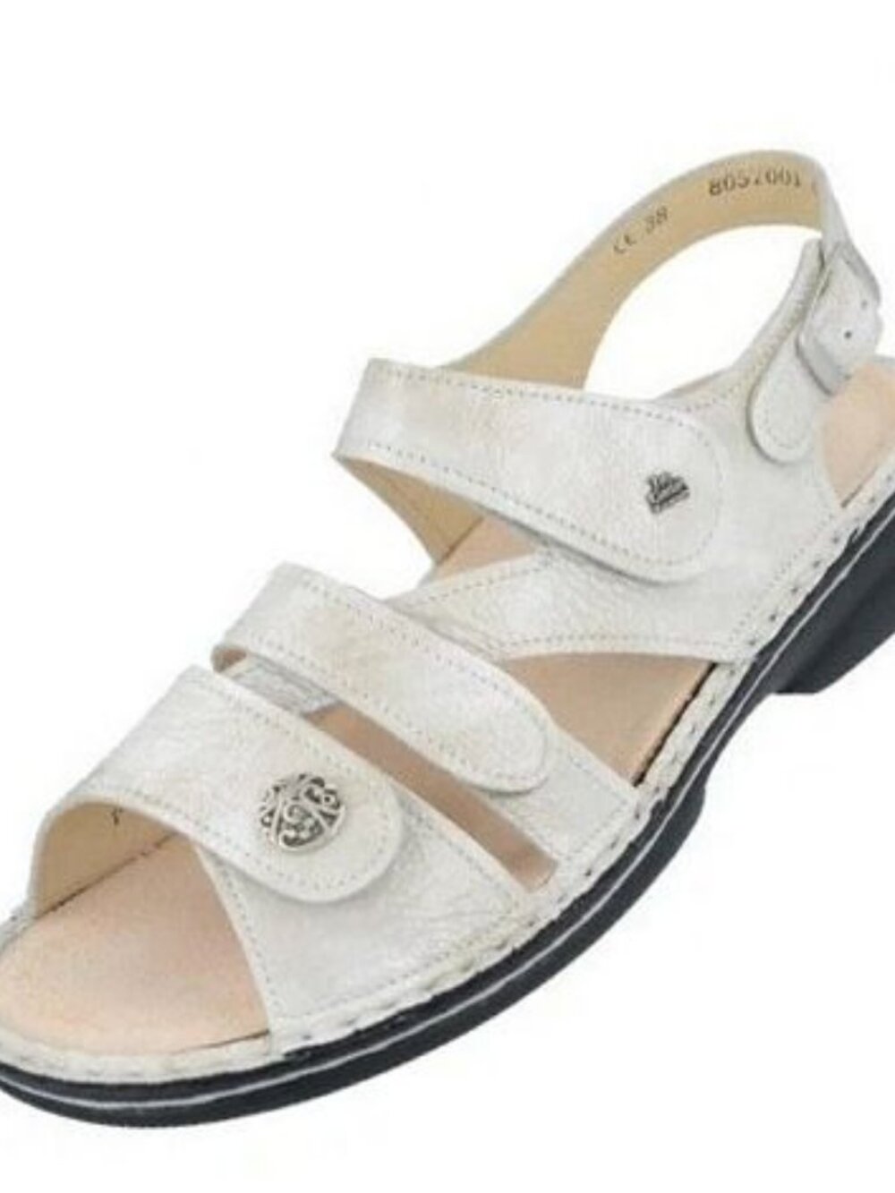 Finn Comfort   Gomera-S Sandal, Meram Sand Leather  Women Size 37 (6.5 US)   NIB